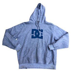 Vintage DC SHOES Pullover Sweatshirt XL Men's Logo Grey Long Sleeve Hoodie